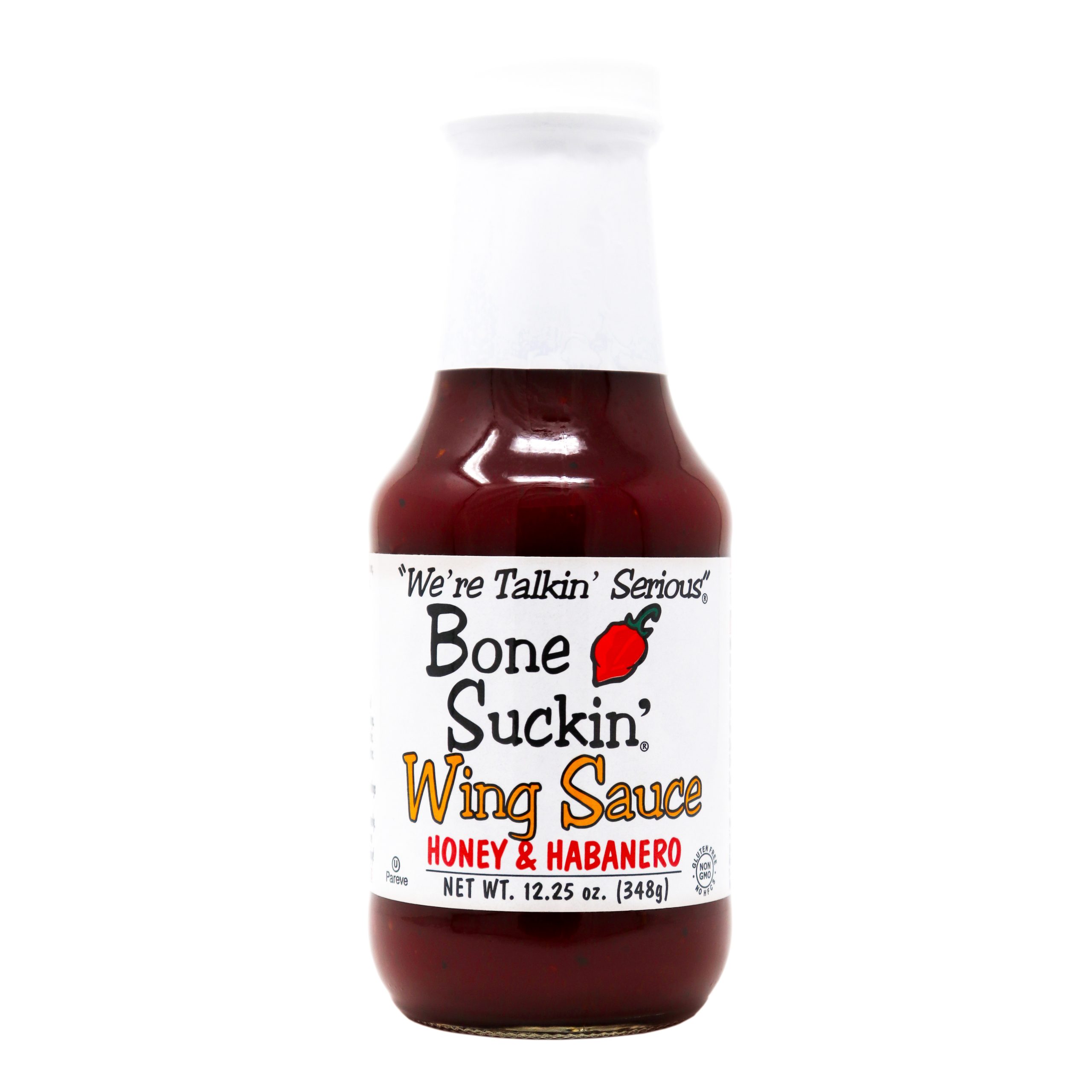 Bone Suckin' Wing Sauce, Honey & Habanero, 12.25 oz. Bottle