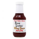 Bone Suckin' Wing Sauce, Garlic & Honey, 12.25 oz. Bottle