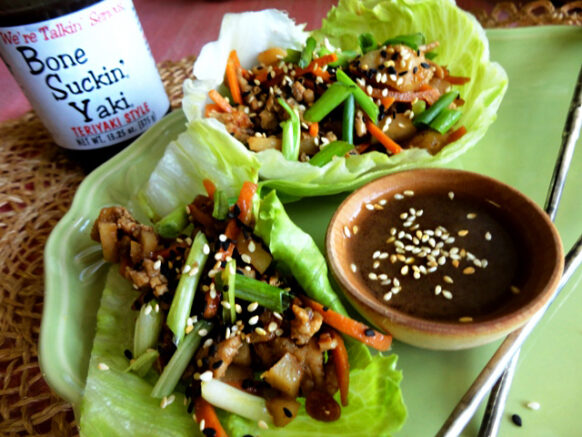 Bone Suckin' Yaki Lettuce Wrap