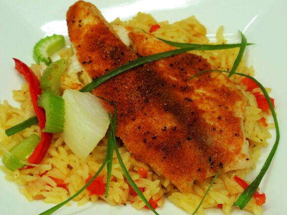 Bone Suckin' Poached Tilapia