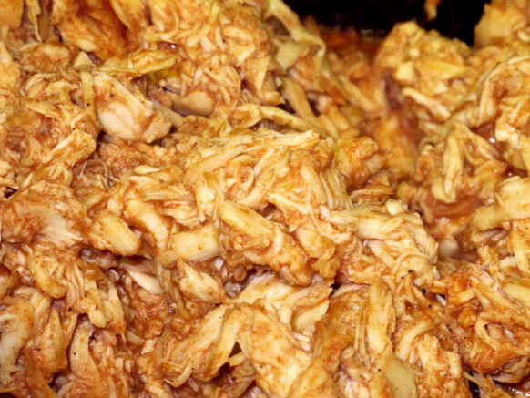Pulled BBQ Chicken closeup