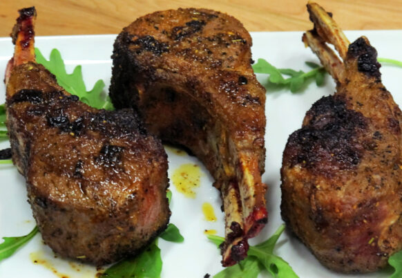 Bone Suckin' Seared Lamb Chops