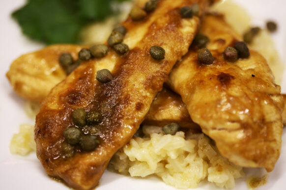 Bone Suckin' Yaki Chicken Piccata