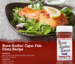 Bone Suckin Cajun Seasoning, Cajun Fish Filet Recipe