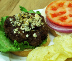 Bone Suckin' Hamburger with Blue Cheese