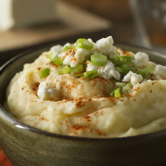 Bone Suckin' Goat Cheese Mashed Potatoes