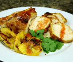 Grilled Chicken with Plantains