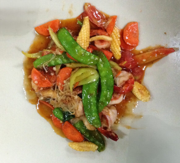 Bone Suckin' Sweet & Sour Shrimp