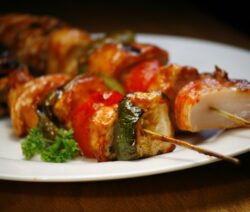 Bone Suckin' Veggie Kabobs