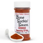 Bone Suckin' Chicken Seasoning & Rub - 5.8oz - with Garlic & Sage - Perfect for Chicken, Turkey, Other Poultry, Fish - Brown Sugar, Garlic, Onion, Spices - Non-GMO, Gluten-Free, Fat-Free, Kosher, Pareve, No MSG!