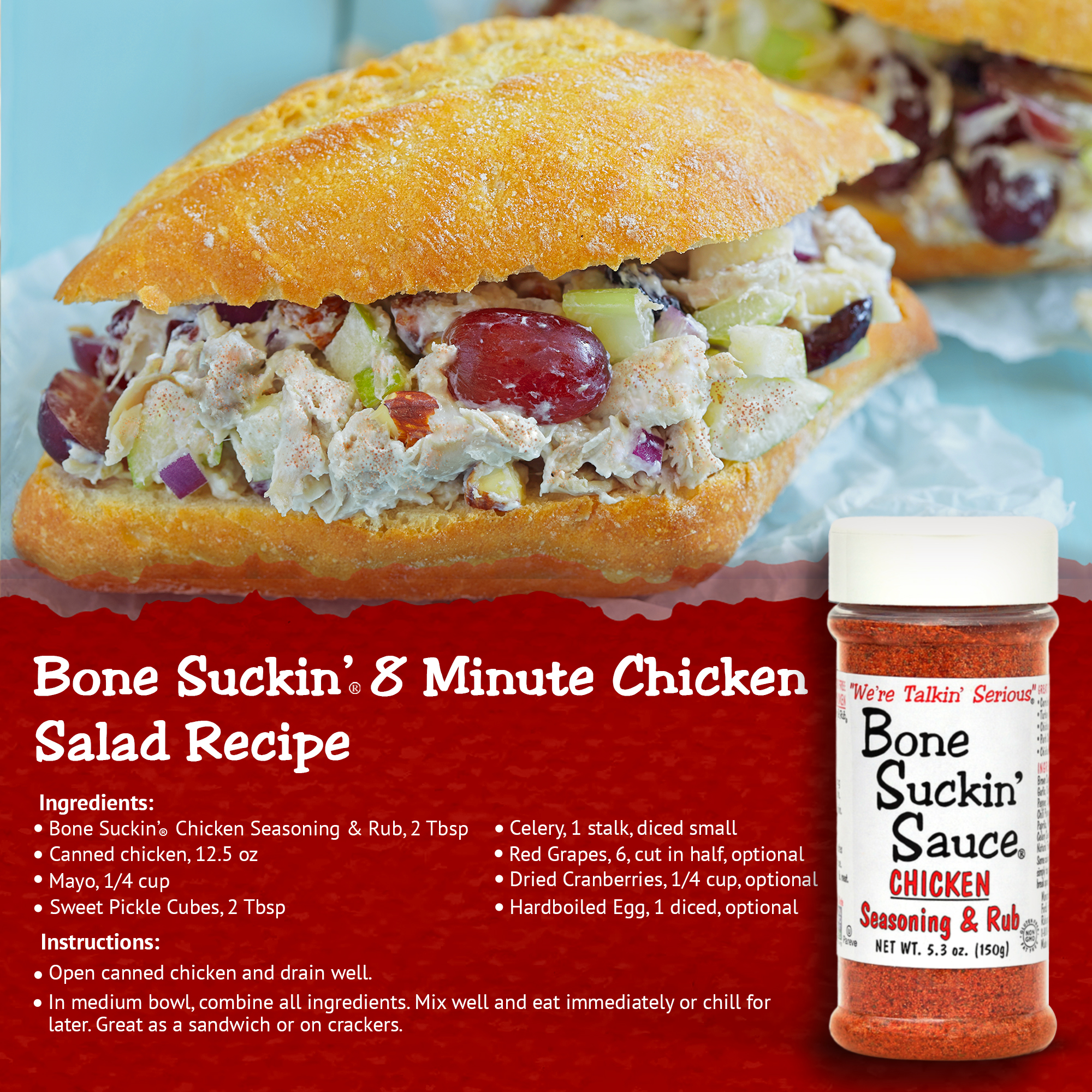 Bone Suckin 8 Minute Chicken Salad Recipe