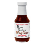 Bone Suckin' Garlic & Honey Wing Sauce: All Purpose Wing Sauce For Chicken Wings, Turkey Wings & Also Great For Ribs, Chicken, Pork, Beef - Gluten Free, Non Gmo, Kosher, Sweetened With Honey & Molasses, In Glass Bottle, 12.25oz - 1 Pc