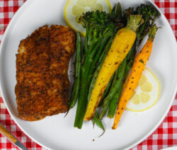 Bone Suckin' Air Fryer Fish and Vegetables