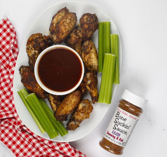 Bone Suckin Air Fryer Cajun Chicken Wings