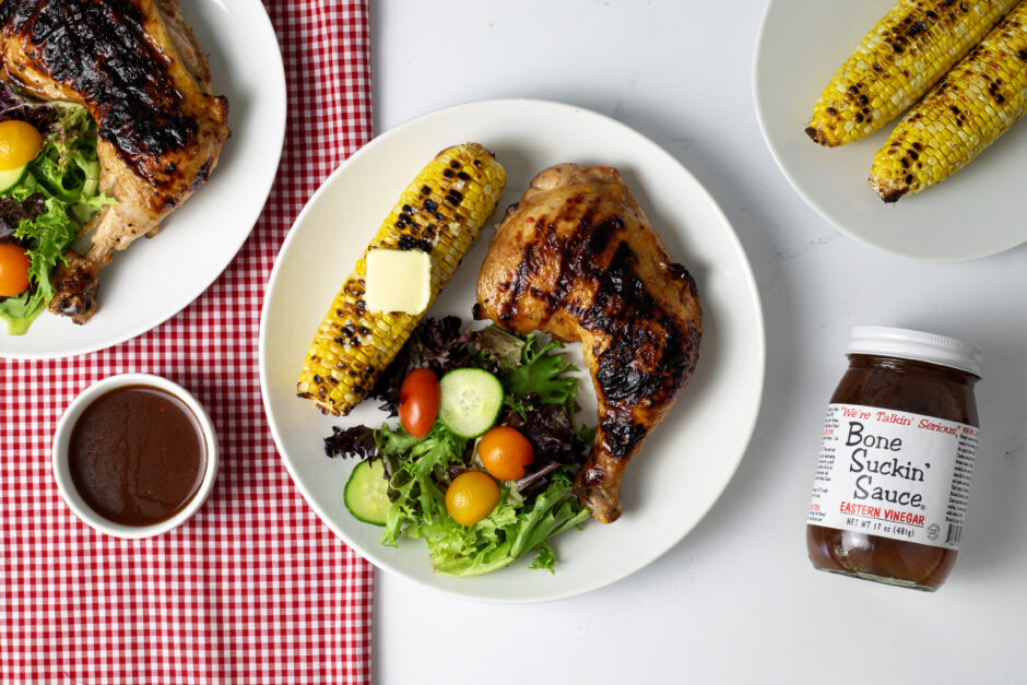 Bone Suckin' Eastern Vinegar Chicken Quarters